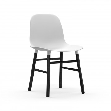 Chaise Form pieds bois laqué noir