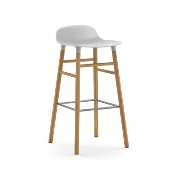 Tabouret Form H.75cm pieds chêne
