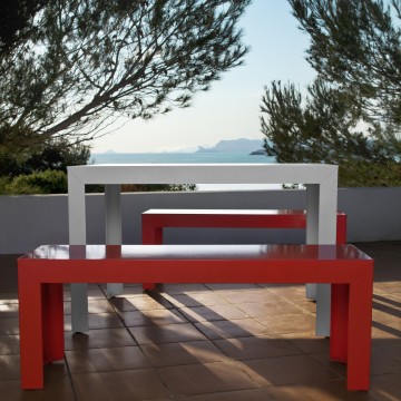 Banc Zef Outdoor Pieds droits 160cm