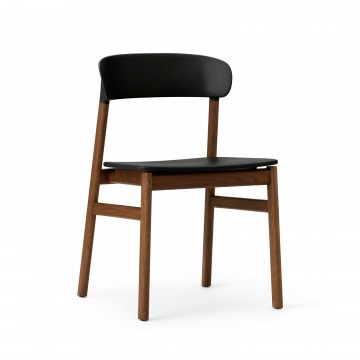 Chaise Herit pieds chêne fumé