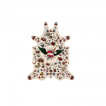 Tapis Peau de bête - L - "Tattoo compris"