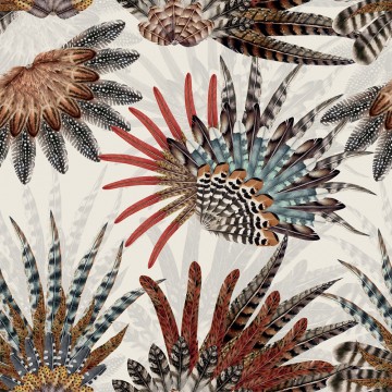 Lot de 6 dessous de verre - Plumage