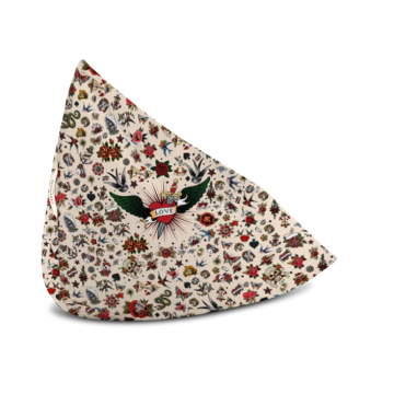 Pouf triangle - Tattoo compris