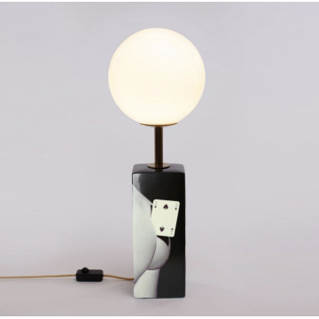 Lampe à poser "2 de pique"