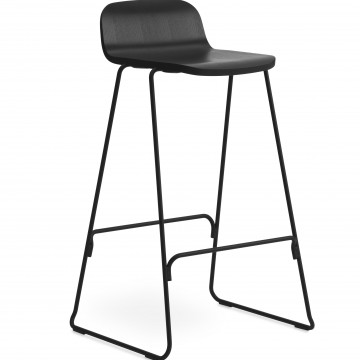 Tabouret Just H.65cm black/black