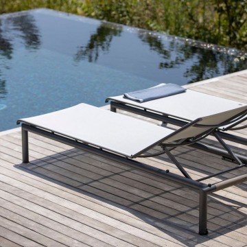 Bain de soleil Bastingage - Gris Espace