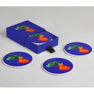 Set de 4 dessous-de-verre en céramique Rascaqueen