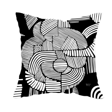 Coussin extérieur - Black Lines